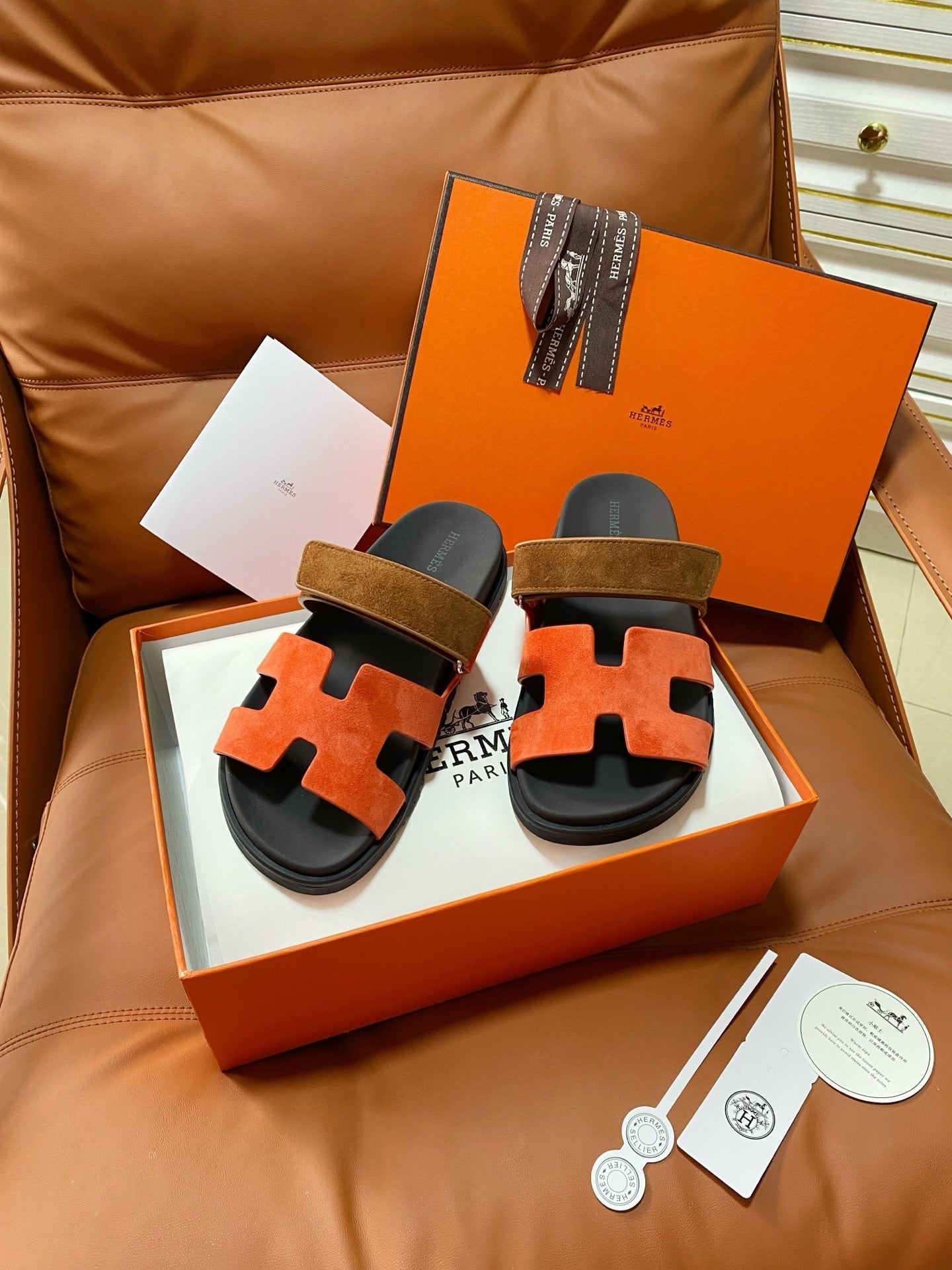 Hermes 2026 Chypre Sandal Suede Leather 928518
