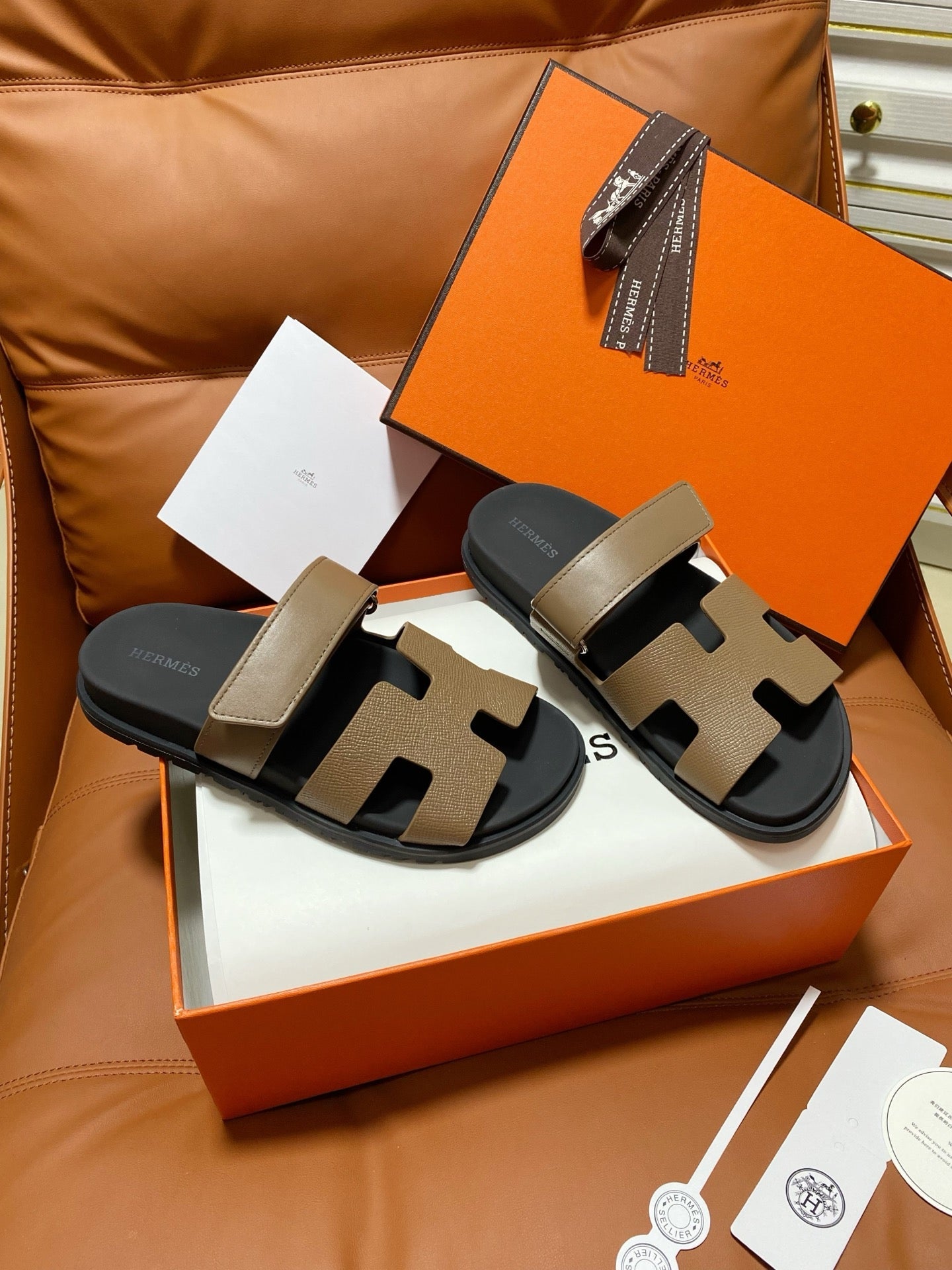Hermes 2026 Chypre Sandal Sheepskin And Grain Leather 664464