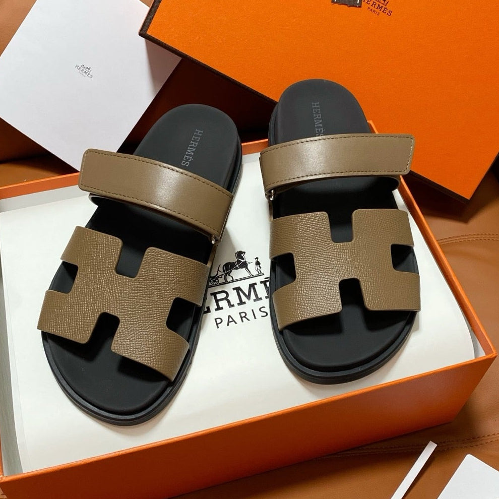 Hermes 2026 Chypre Sandal Sheepskin And Grain Leather 664464