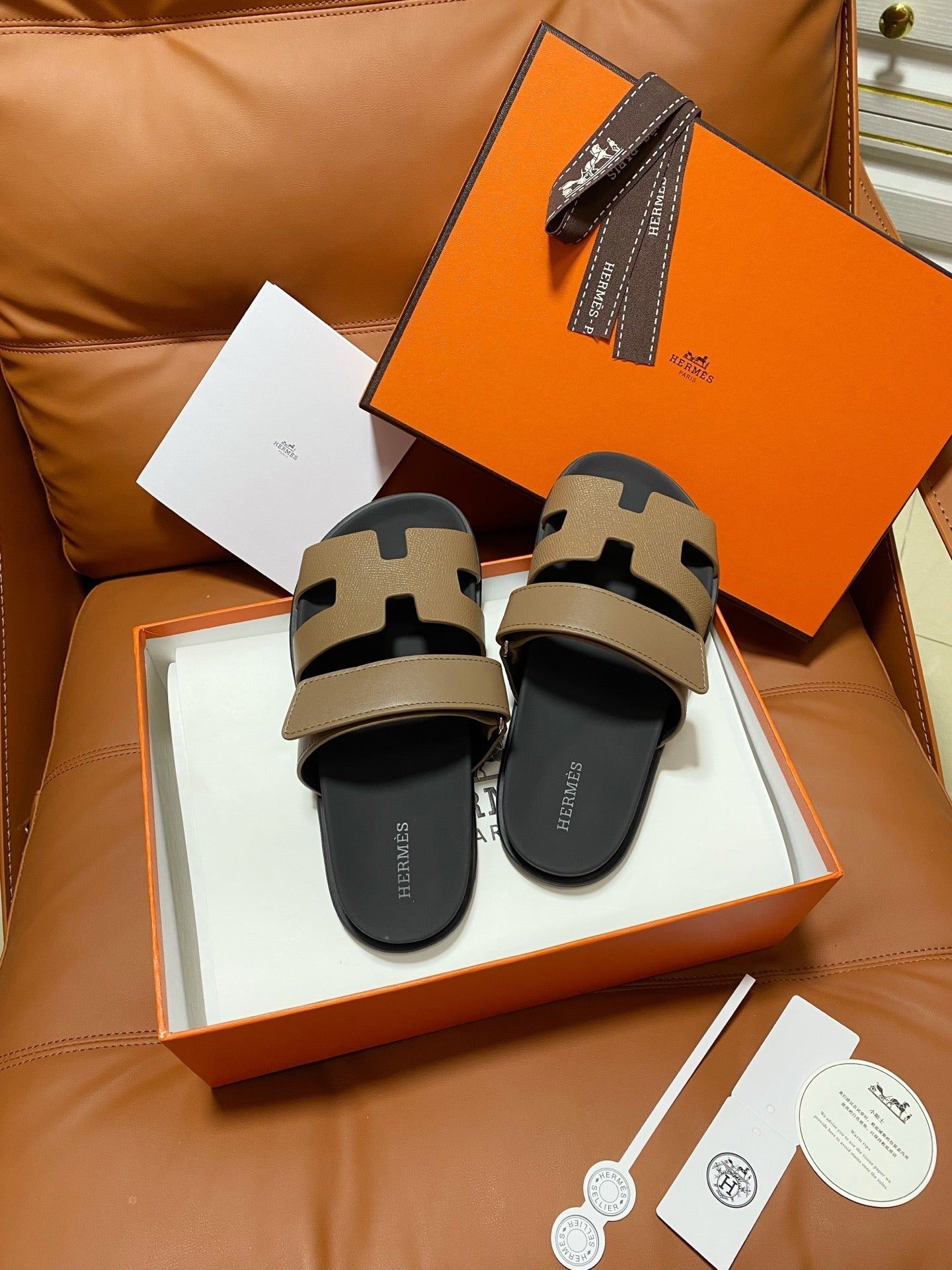 Hermes 2026 Chypre Sandal Sheepskin And Grain Leather 664464