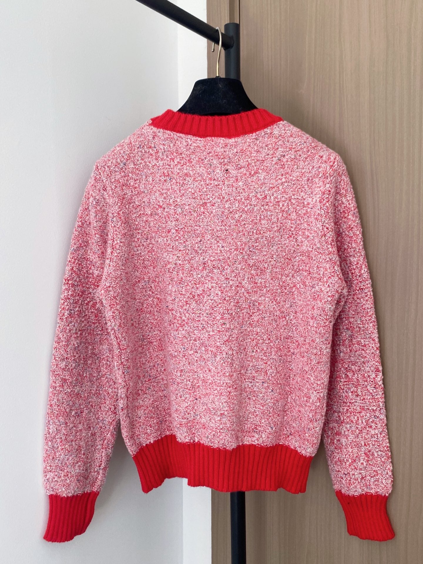 Chanel 2025 Sweater Pink mix Red Wool Cashmere