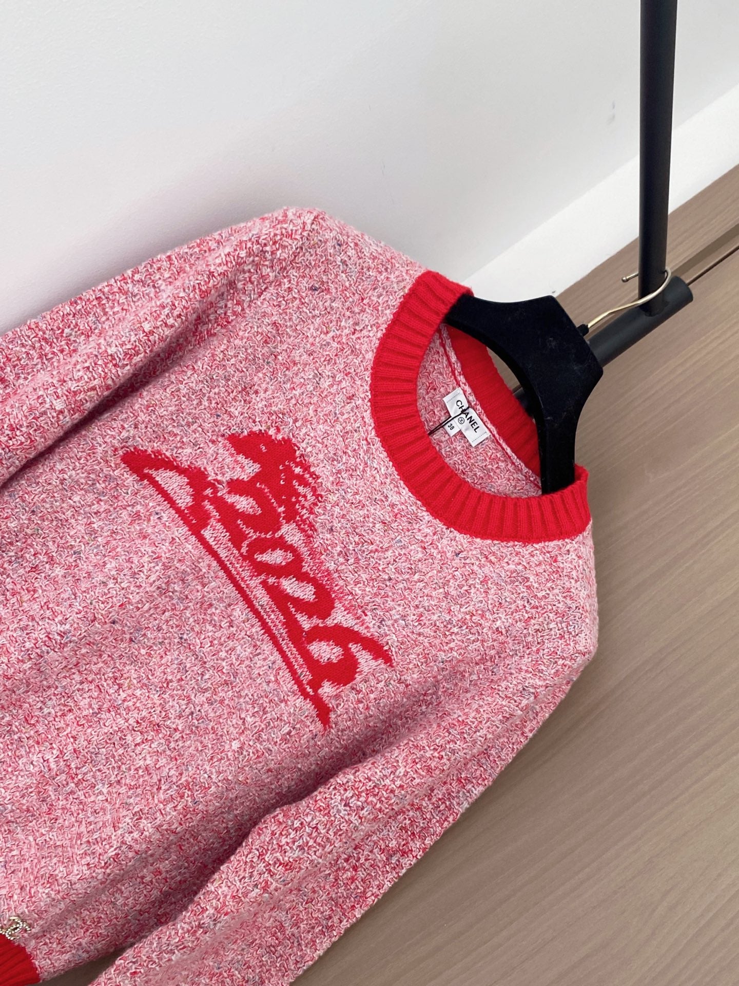 Chanel 2025 Sweater Pink mix Red Wool Cashmere