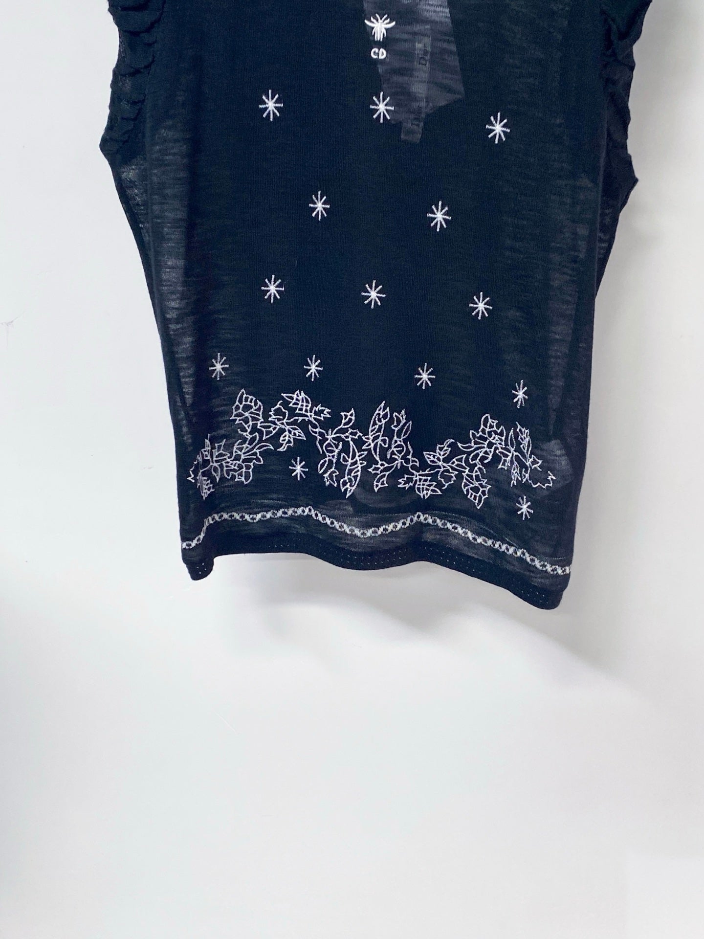 Dior 2026 Sleeveless Knit Vest Black Polyamide 479939
