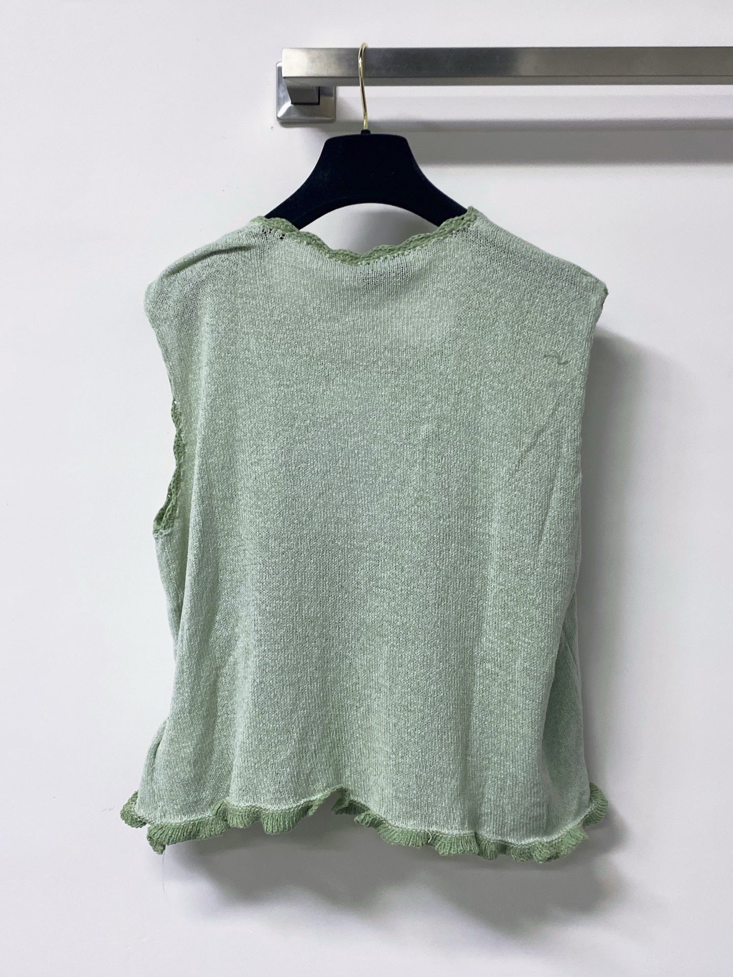 Chanel 2026 Vest Green Wool 772856