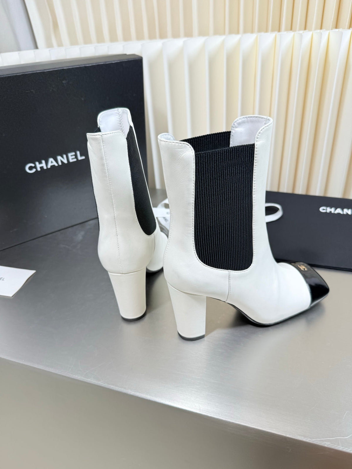 Chanel 2026 Double C Logo Ankle Boots Suede Leather 123400