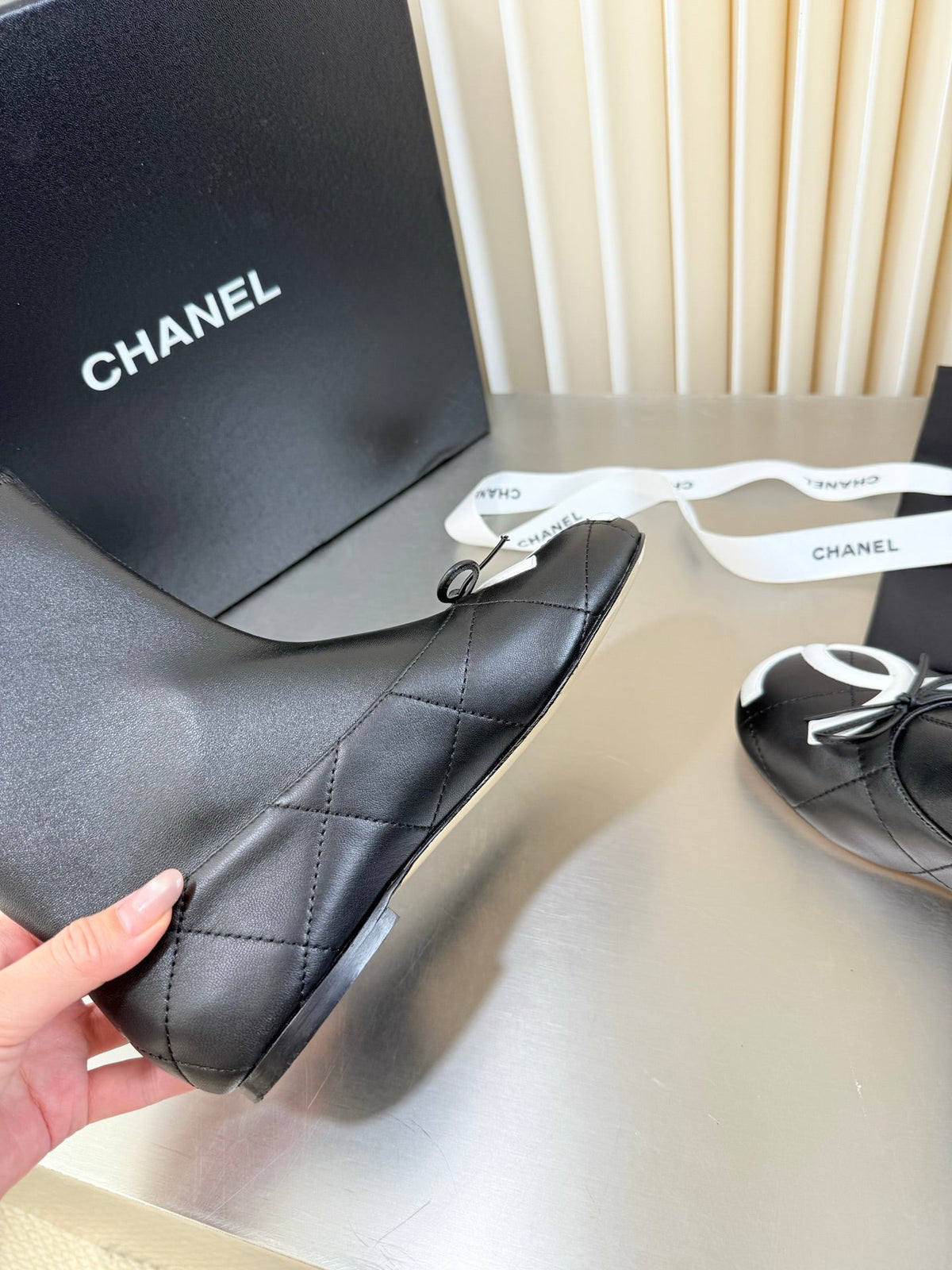 Chanel 2026 Double C Toe Ankle Boots Suede Leather 123420
