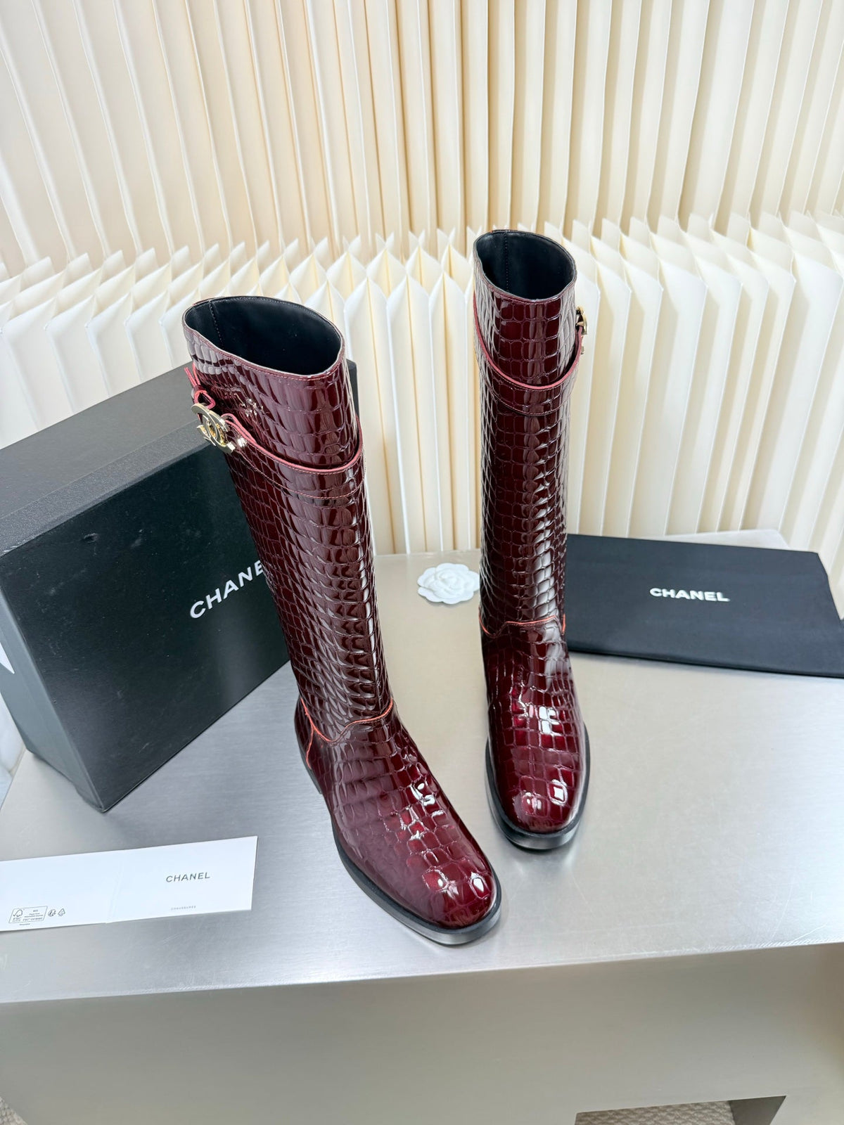 Chanel 2026 Knee-High Boots Leather Suede 123440