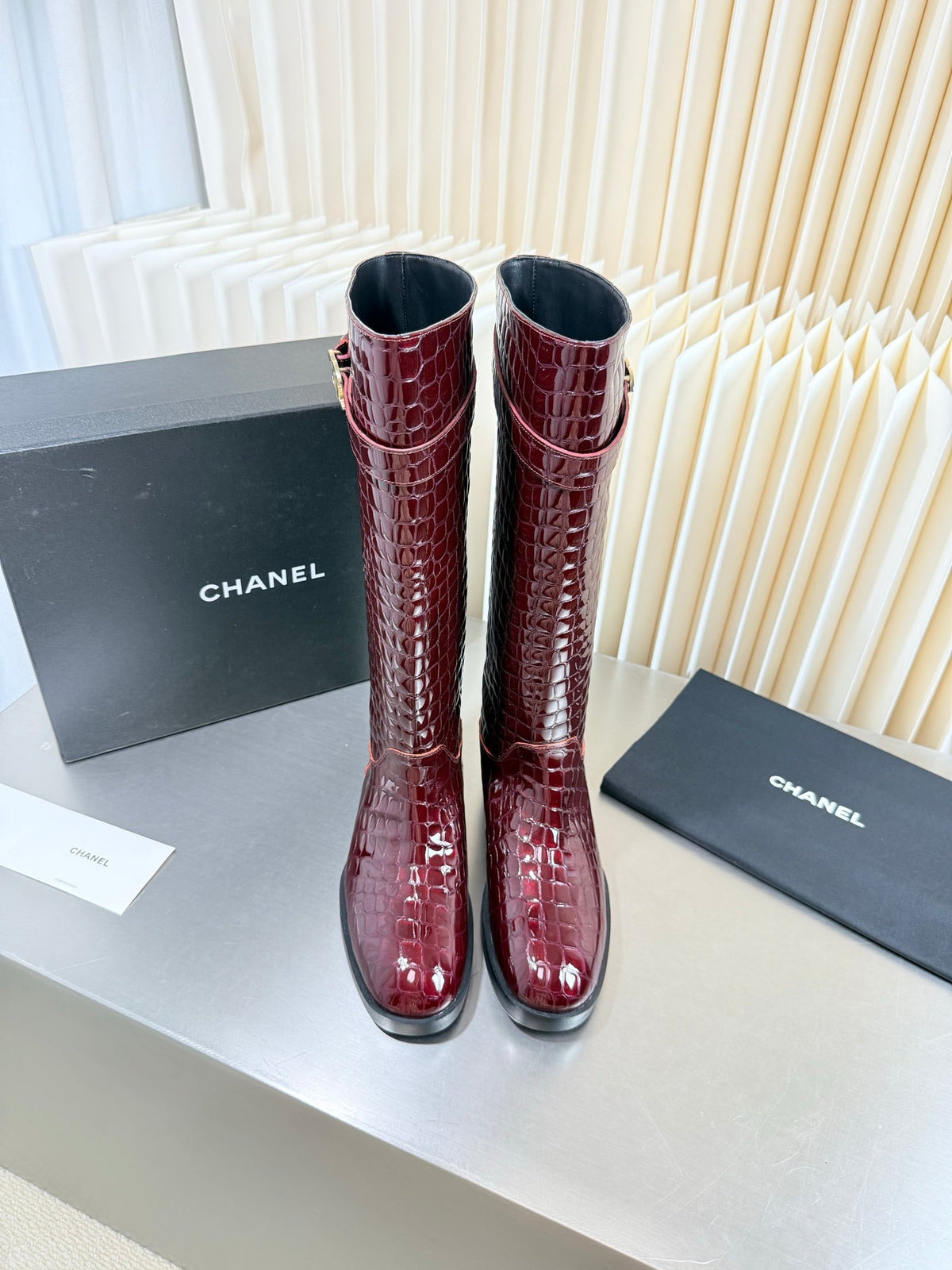 Chanel 2026 Knee-High Boots Leather Suede 123440