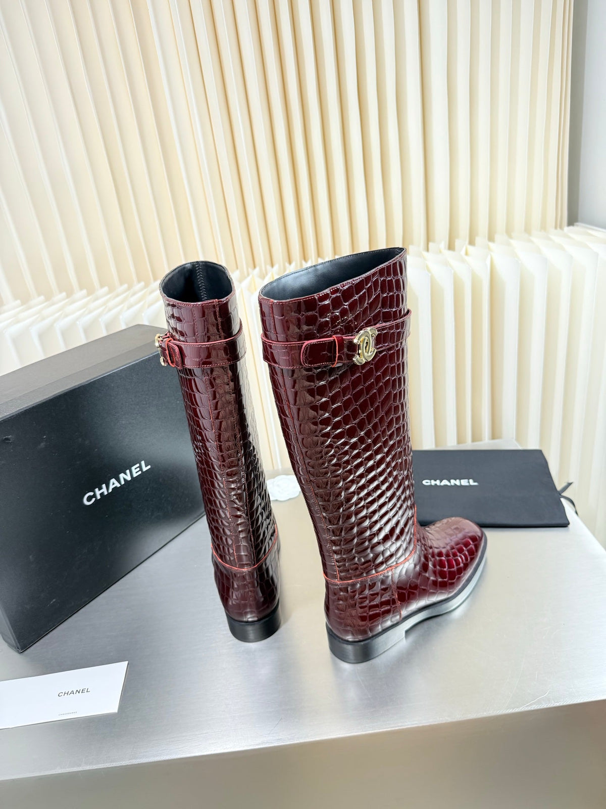 Chanel 2026 Knee-High Boots Leather Suede 123440