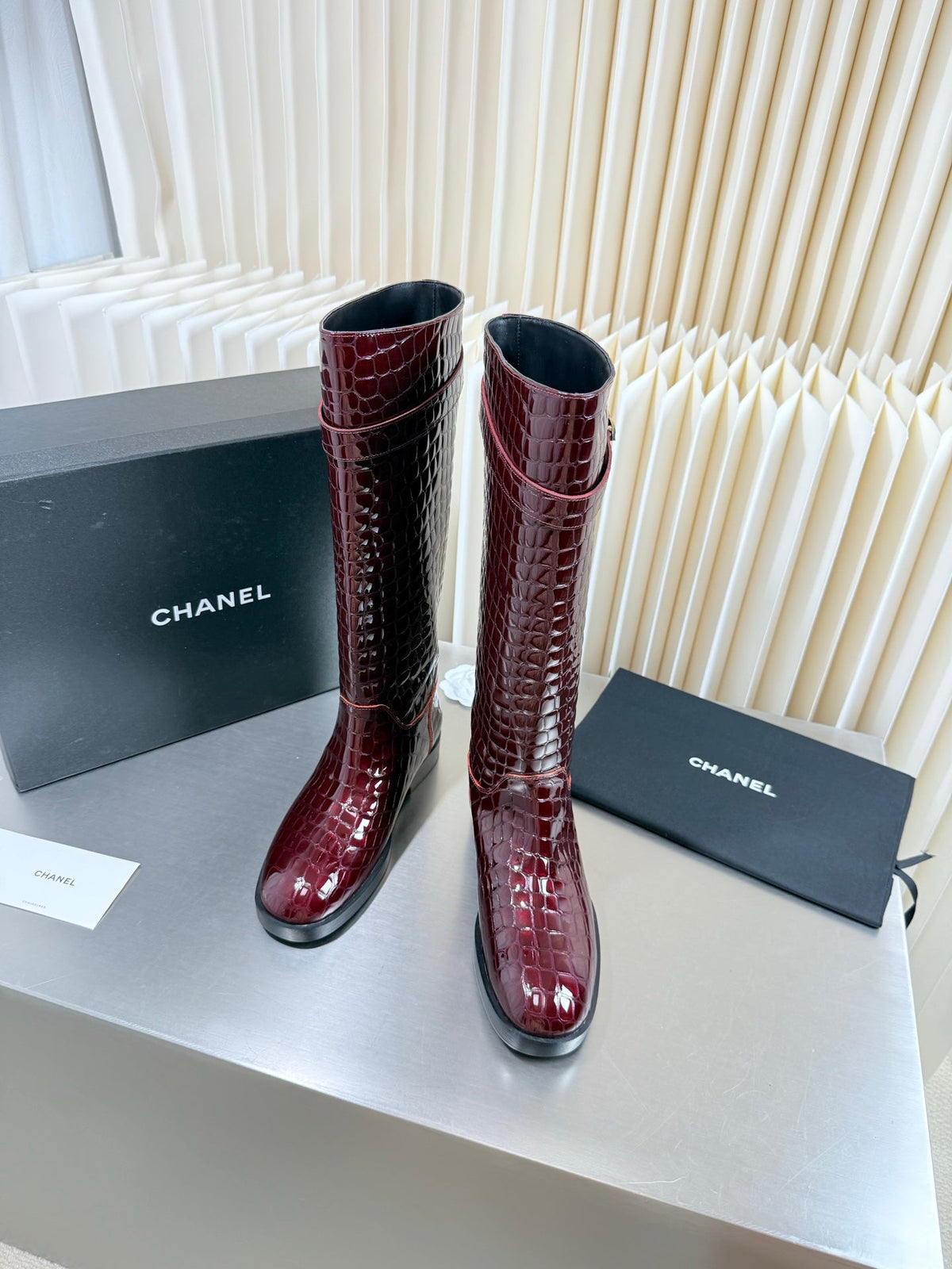 Chanel 2026 Knee-High Boots Leather Suede 123440