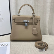 HM Kelly 25cm Gris Tourterelle Togo Leather Silver Hardware