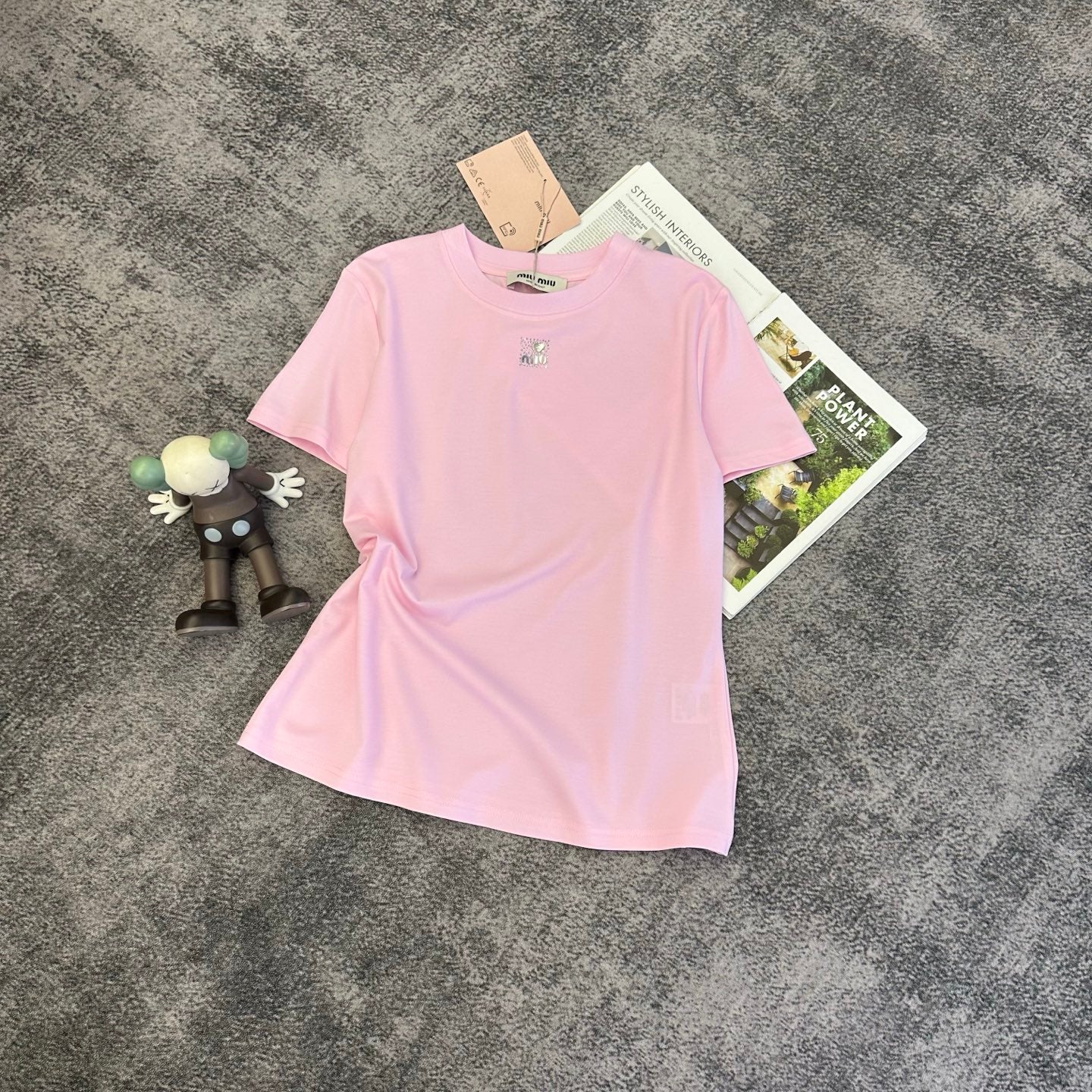 Miumiu 2026 T-shirt Mercerized Cotton 374818