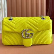Gucci GG Marmont Bag Yellow Sheepskin 250855