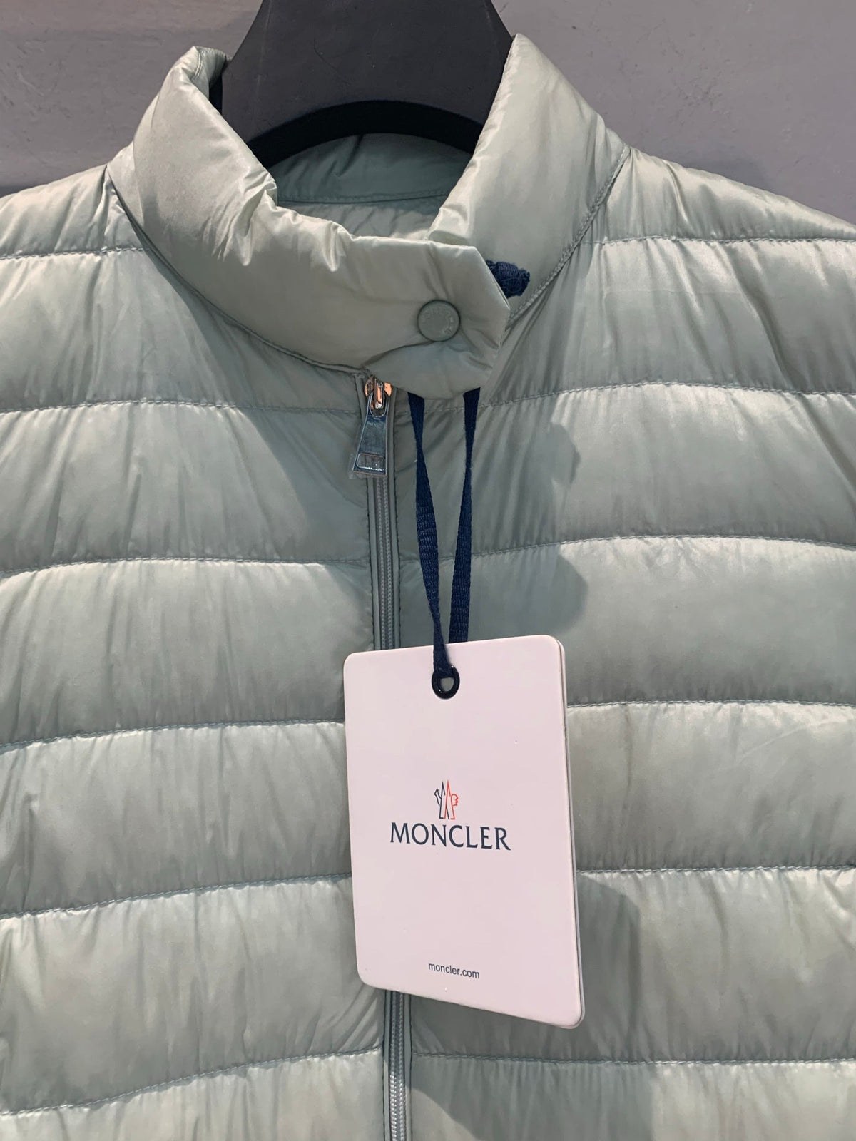 Moncler 2026 Lans Packable Short Down Light Green Jacket
