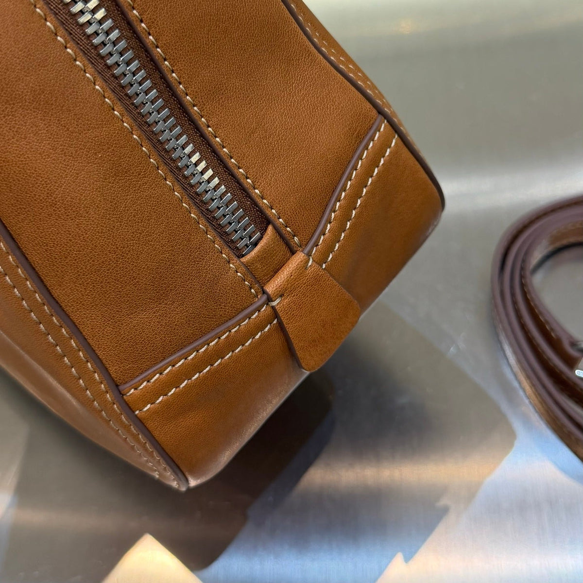 MiuMiu 2026 Vivant Bag Cognac Brown Leather