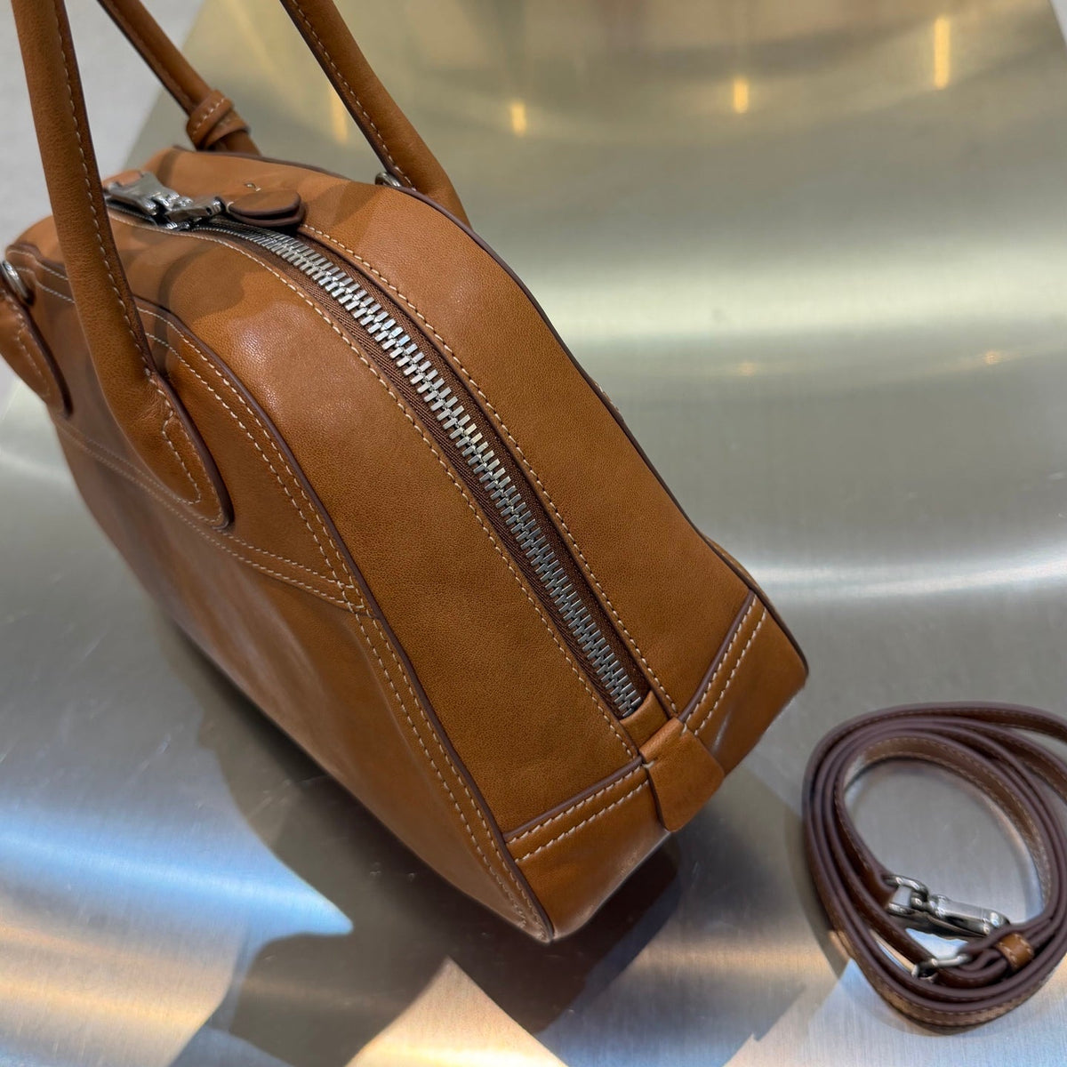 MiuMiu 2026 Vivant Bag Cognac Brown Leather