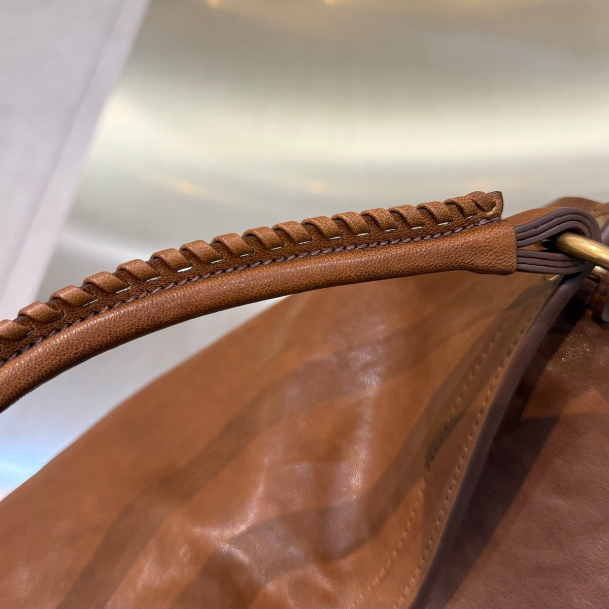 MiuMiu 2026 Rendez-vous Bag 40cm Brown Leather