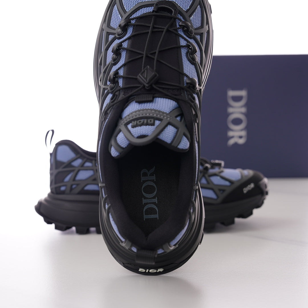 CD B31 SNEAKER BLACK AND PURPLE MESH FABRIC