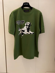 LV Donkey Brand New Puppy Jacquard Short Sleeves Shirt