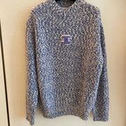 CC Sweater In Blue Mix White Wool