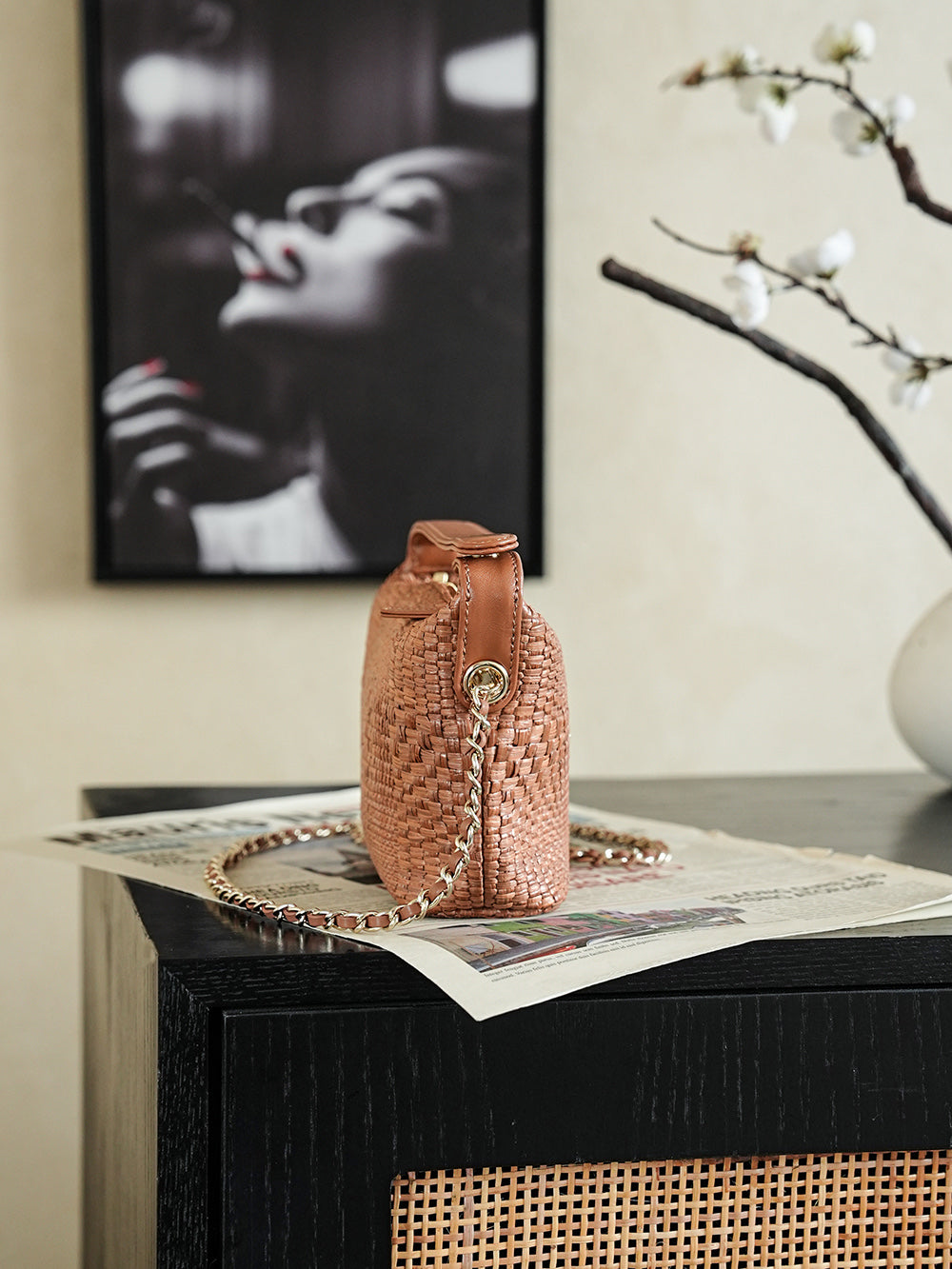 Chanel 2026 Bag 21.5cm Straw Woven