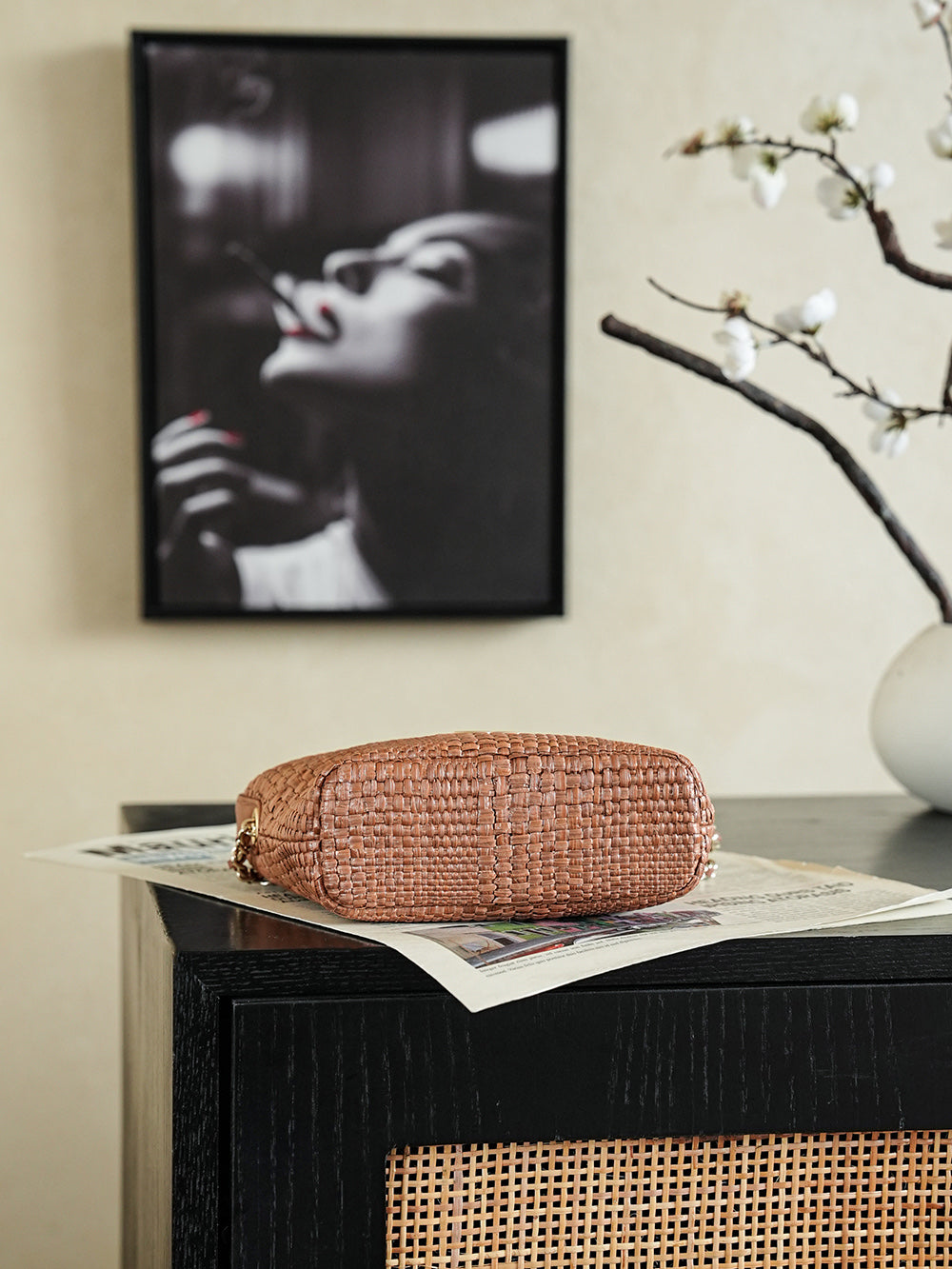 Chanel 2026 Bag 21.5cm Straw Woven