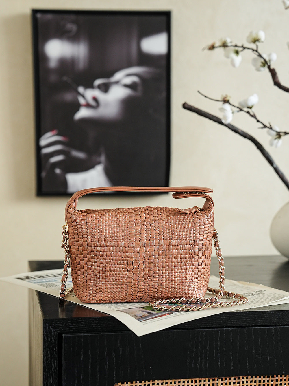 Chanel 2026 Bag 21.5cm Straw Woven