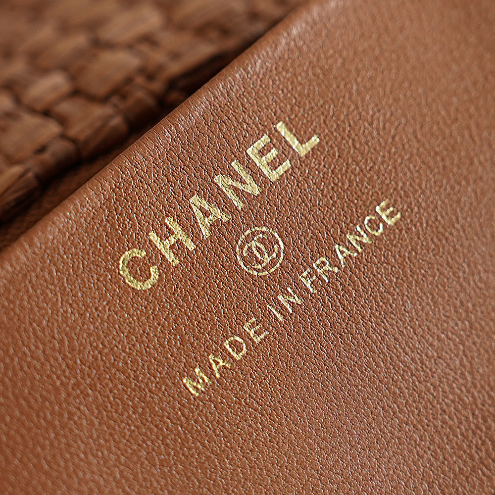 Chanel 2026 Bag 21.5cm Straw Woven