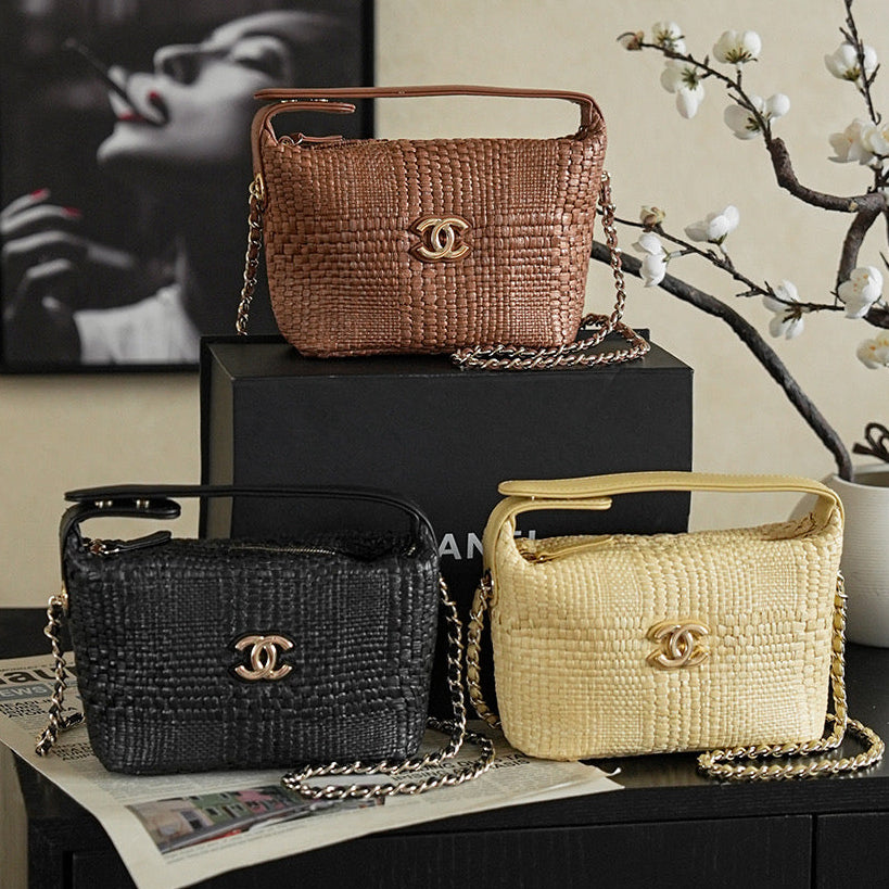 Chanel 2026 Bag 21.5cm Straw Woven