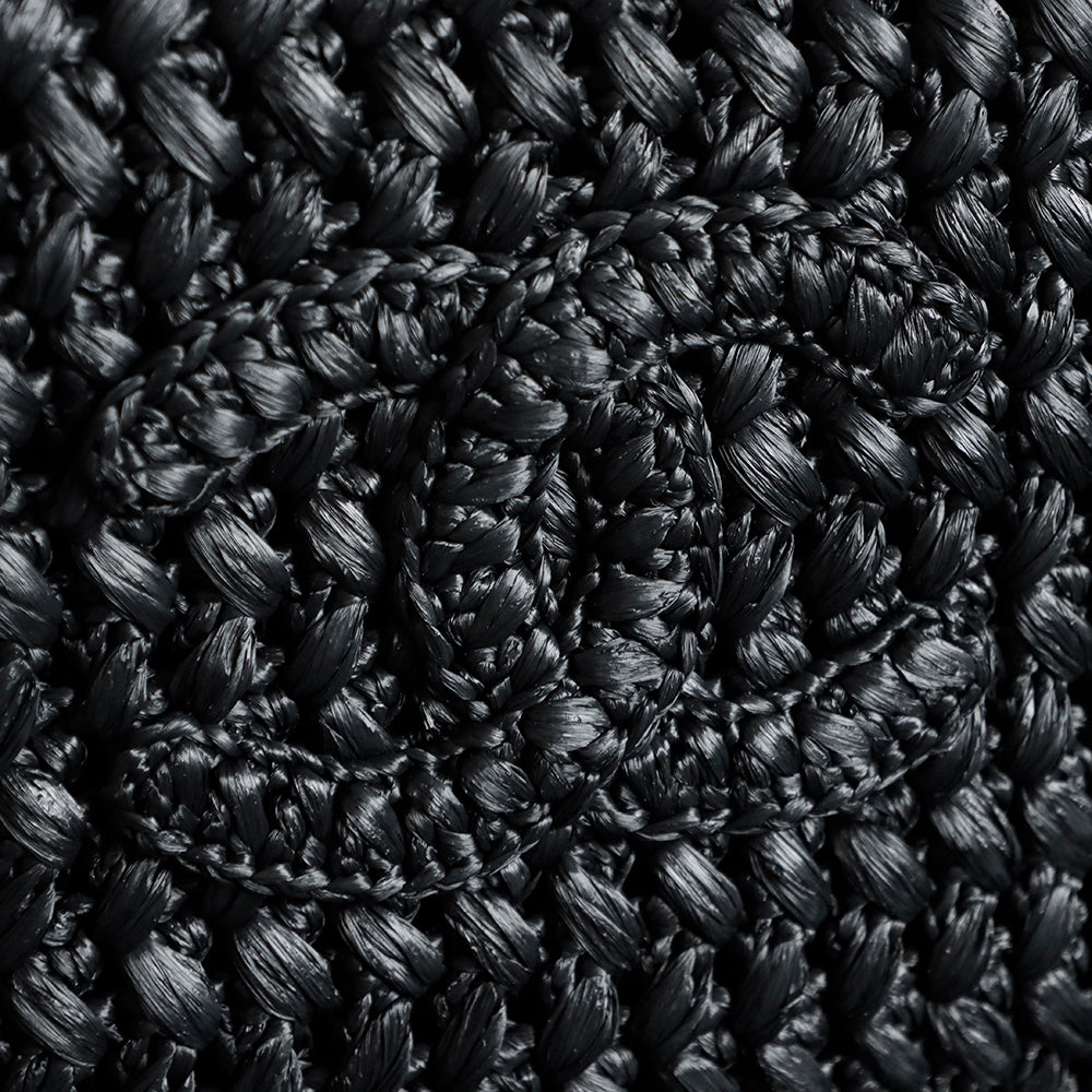 Chanel 2026 Coco Beach Shopping Bag 35cm Black Raffia