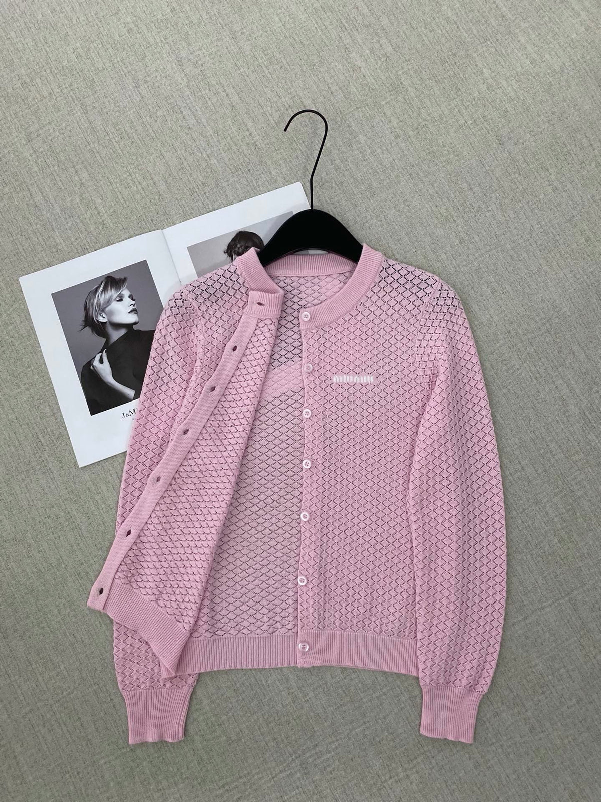 Miumiu 2026 Crew-Neck Cardigan Wool 433379