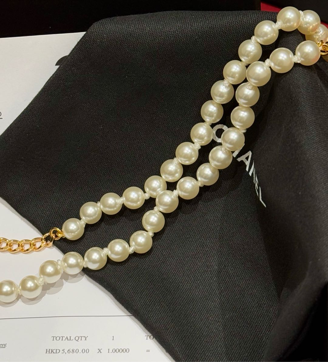 Chanel 2026 Pearl Chain Belt 189205