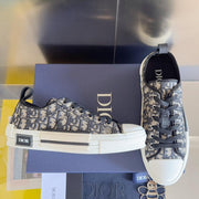 CD B23 Low-Top Sneaker 35mm White Black Oblique Jacquard Fabric