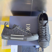 CD B23 Low-Top Sneaker 35mm Black Oblique Jacquard Fabric