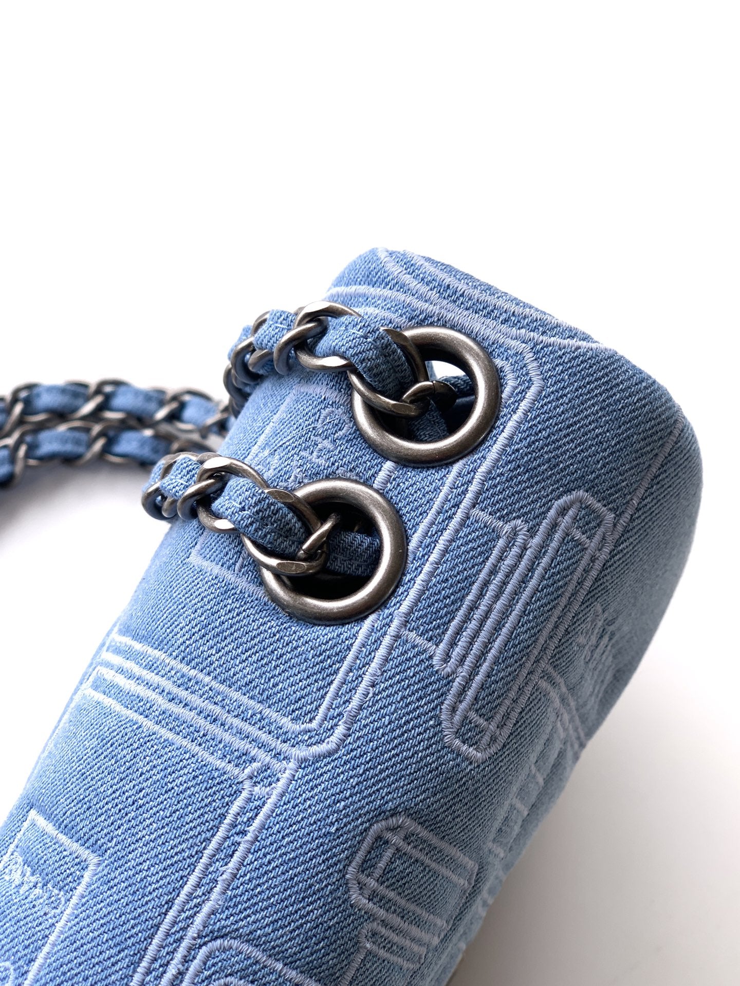 Chanel 2026 Flap Bag 20cm and 25cm Blue Denim Leather