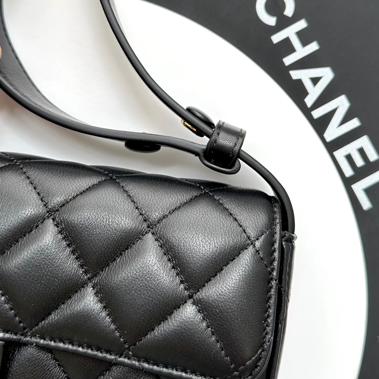 Chanel 2026 Flap Bag 25cm Black Lambskin With Gold Hardware
