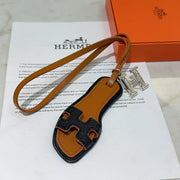 HM Oran Sandal Charm Brown mix Black Lambskin