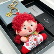 Balenciaga Cute Red-haired Curly Doll Charm