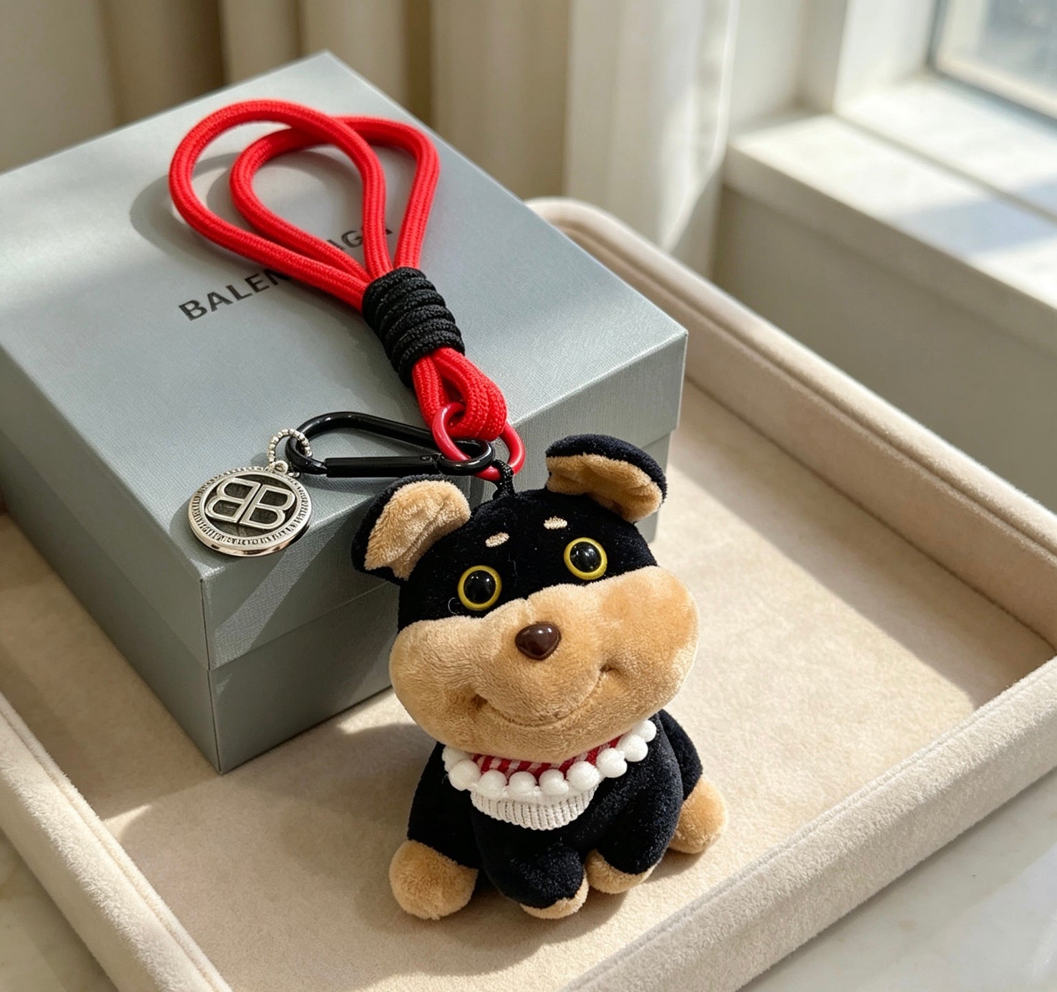 Balenciaga Plush Puppy Charm