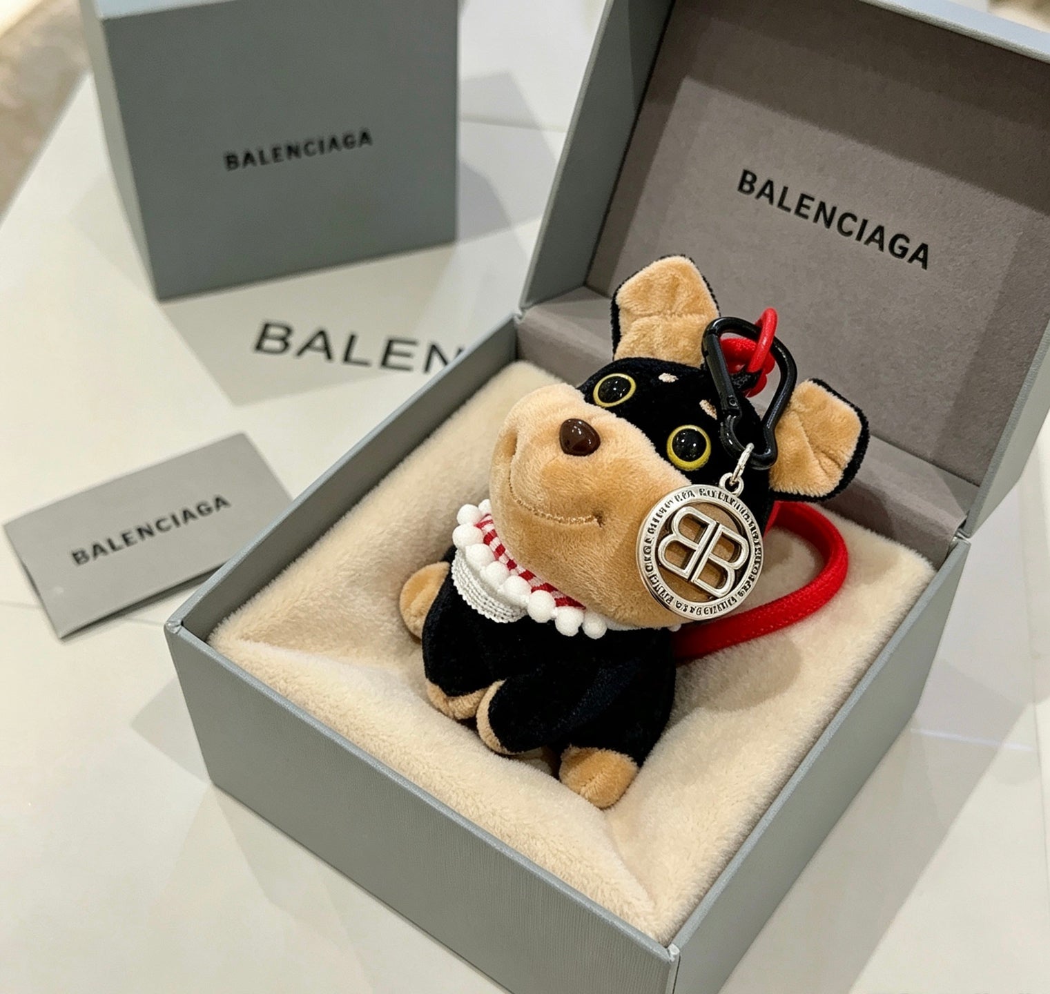 Balenciaga Plush Puppy Charm