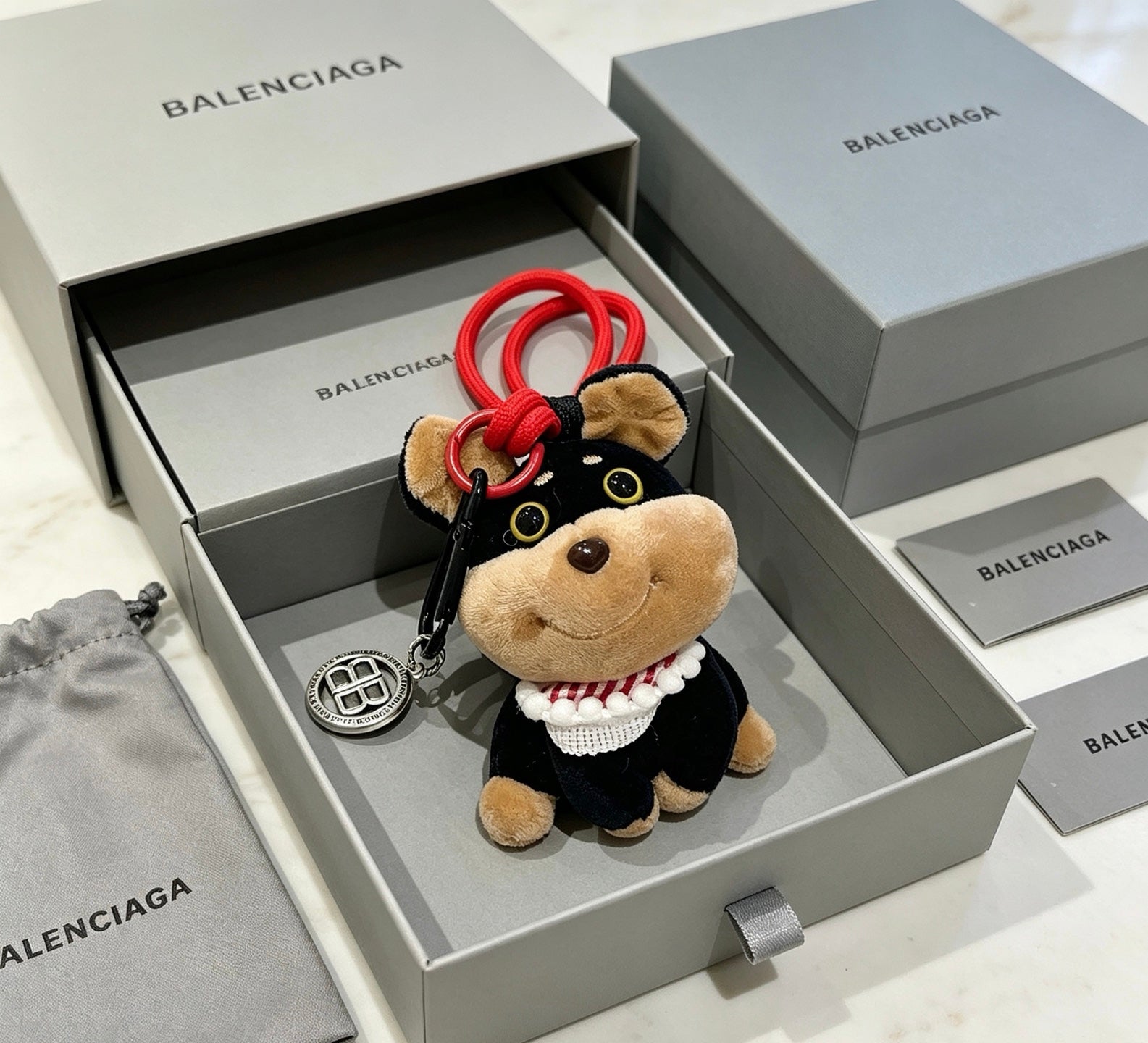 Balenciaga Plush Puppy Charm
