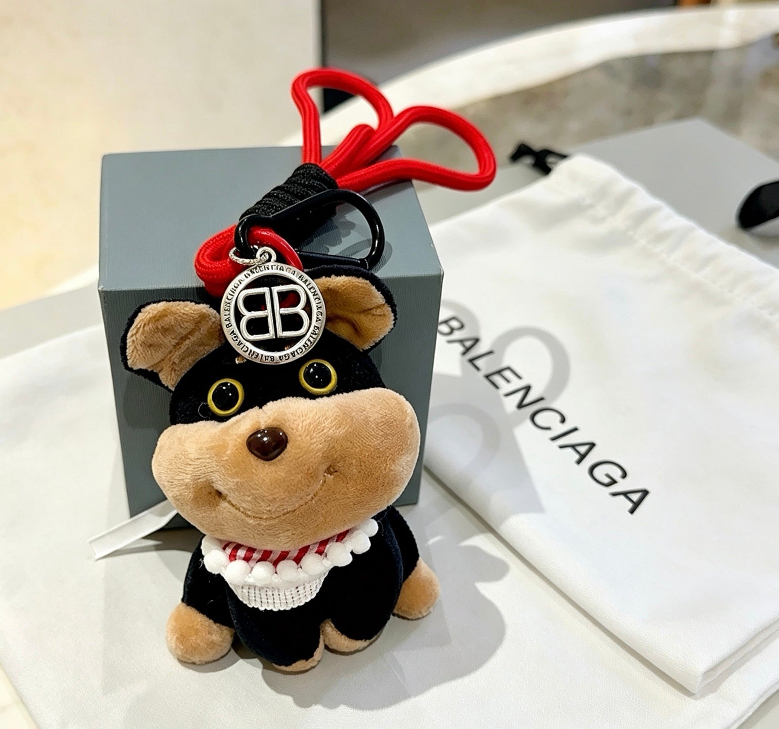 Balenciaga Plush Puppy Charm