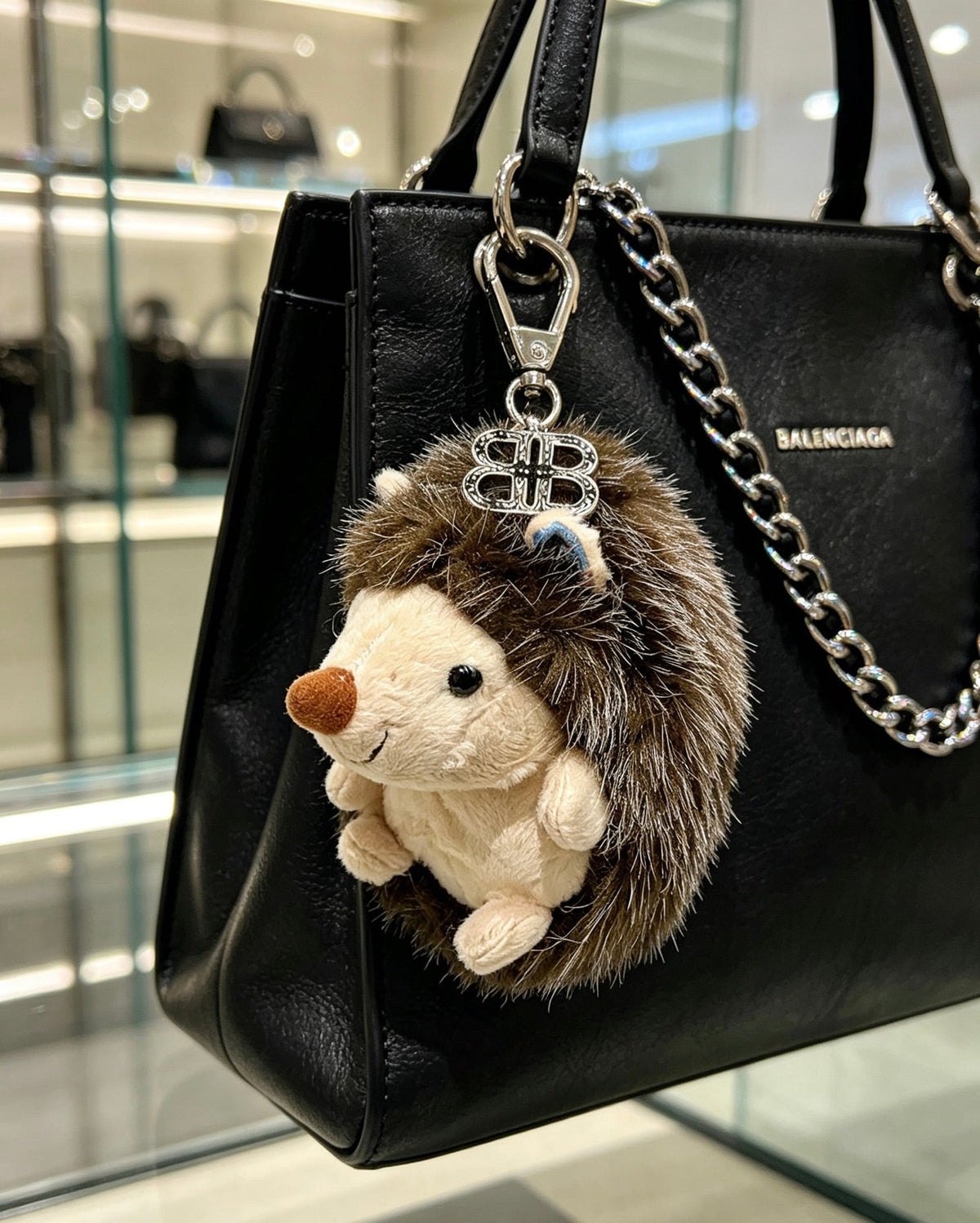 Balenciaga Plush Hedgehog Charm