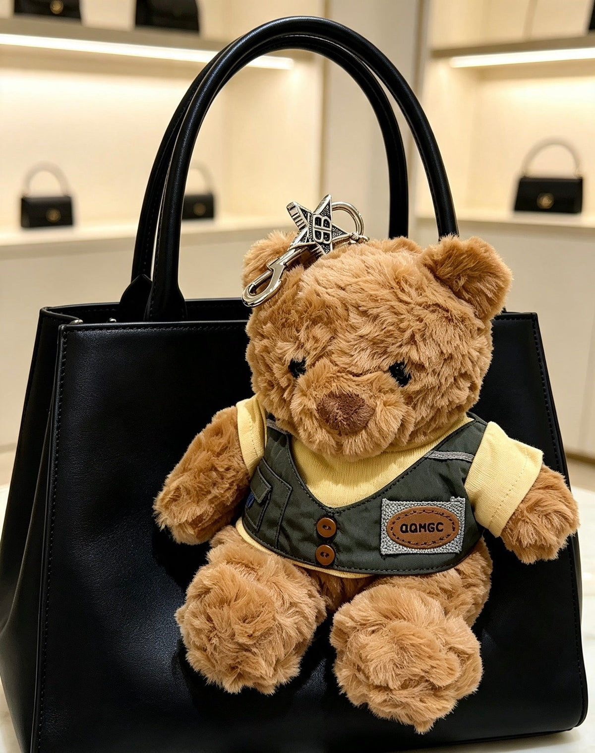 Balenciaga Brown Plush Bear Charm