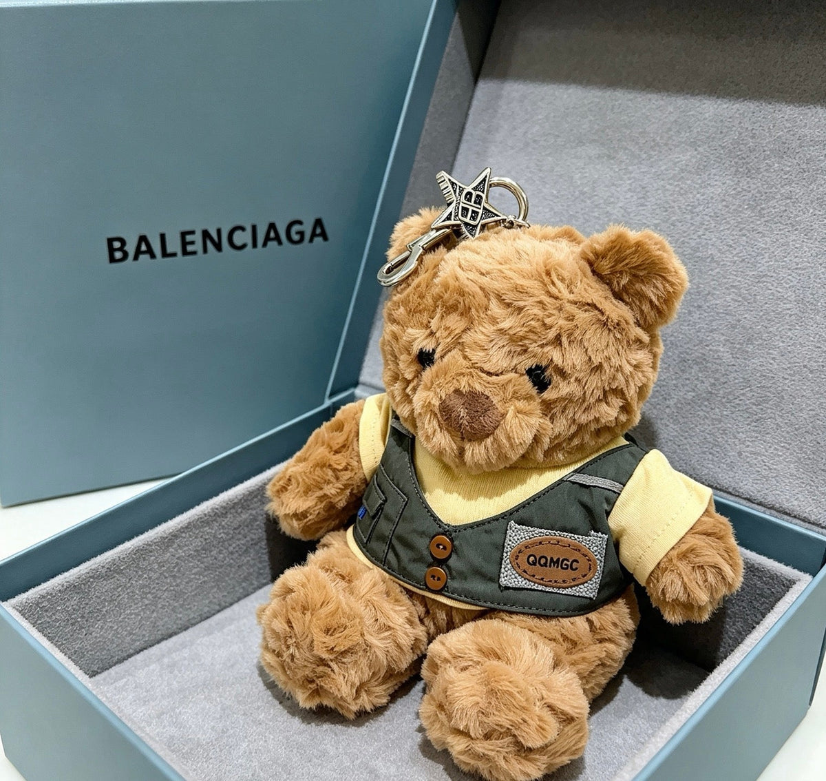 Balenciaga Brown Plush Bear Charm