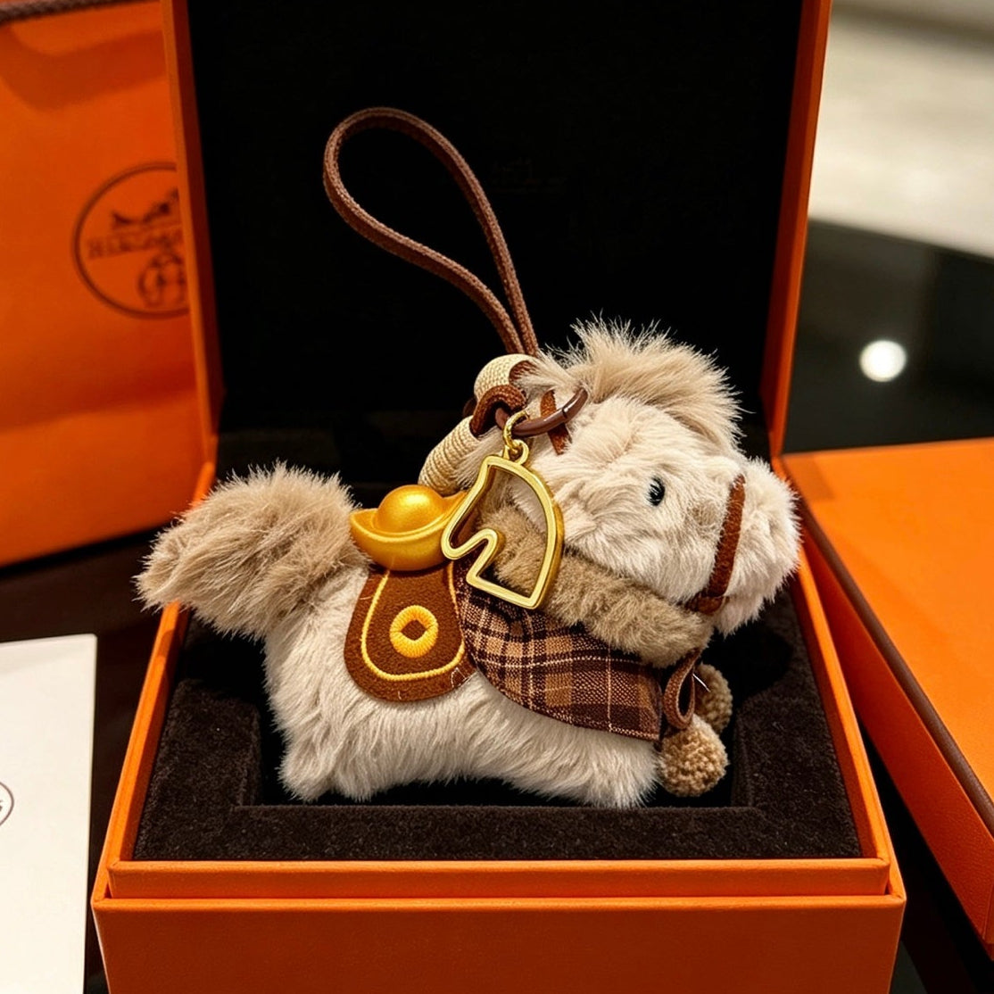 Hermes Wool Horse Charm