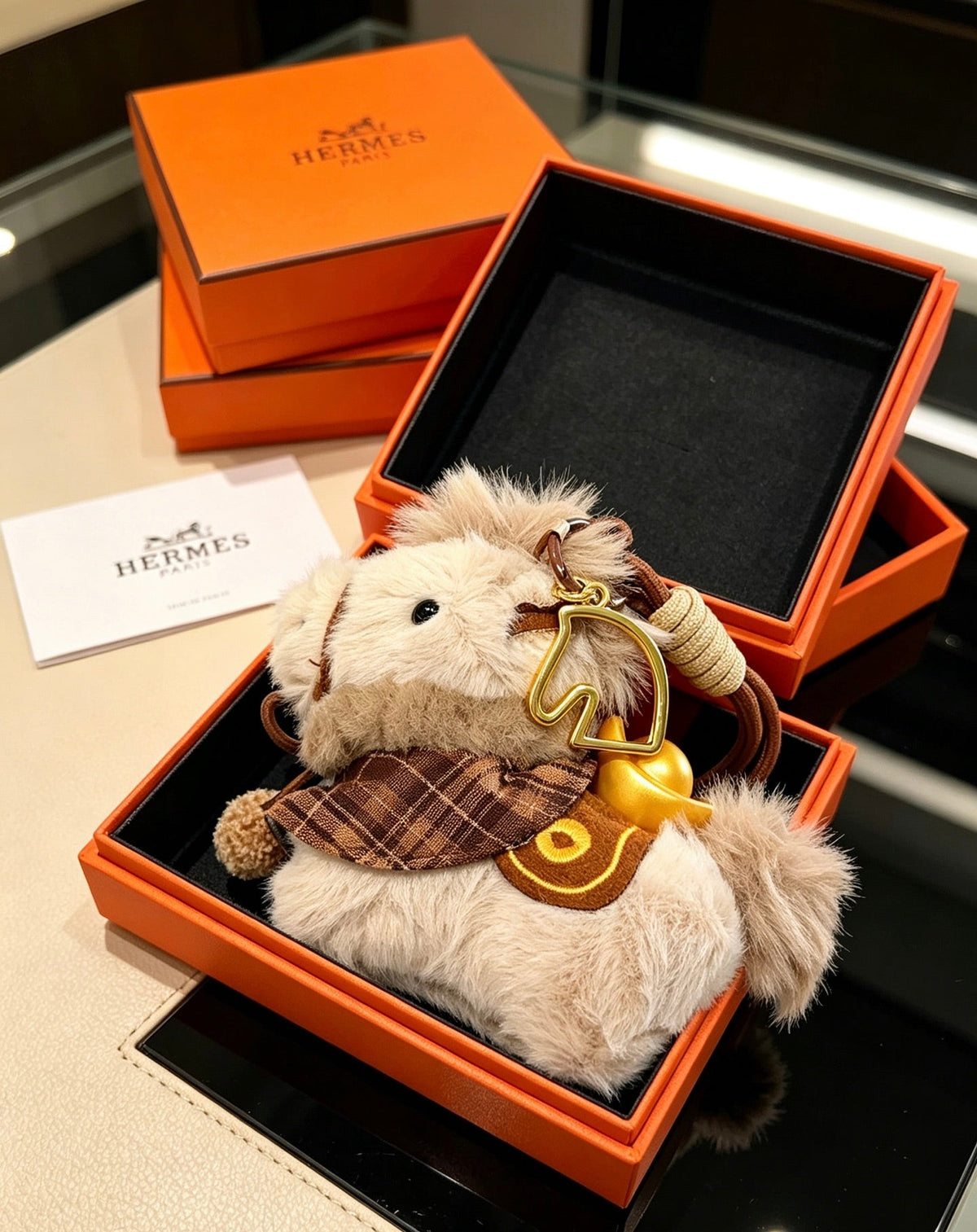 Hermes Wool Horse Charm