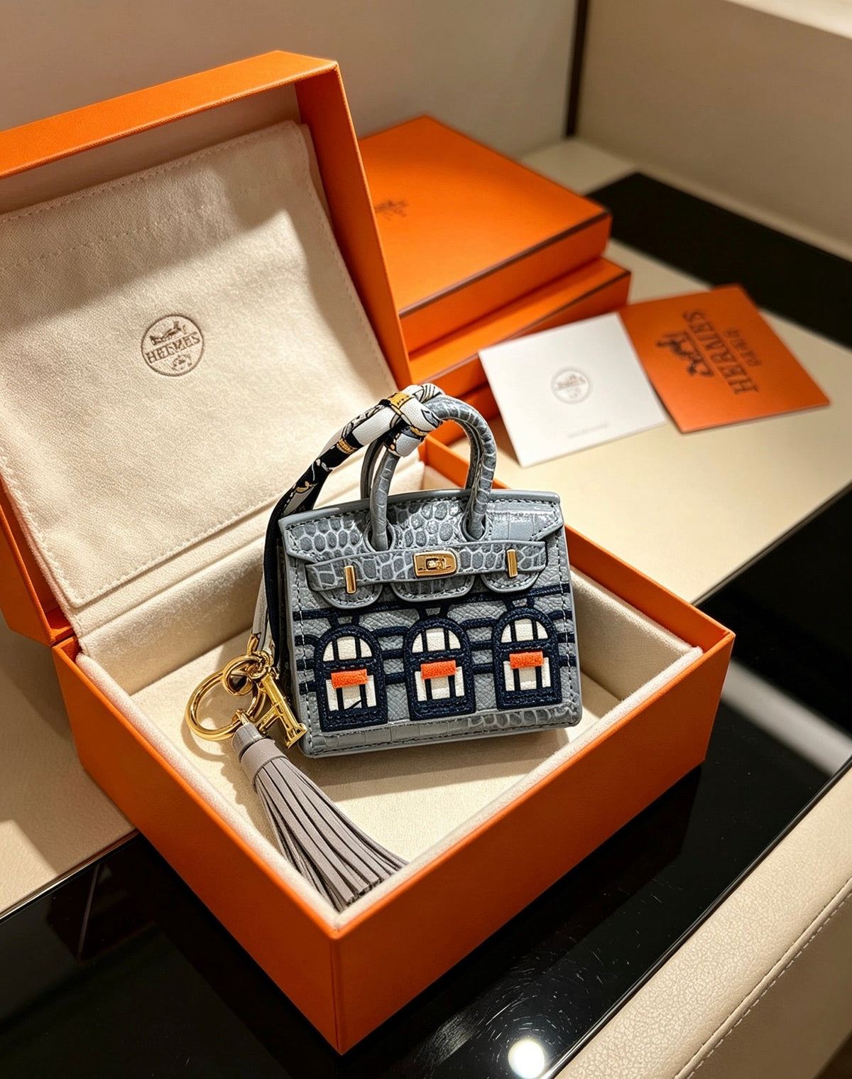 Hermes Mini Birkin 20 Faubourg Bag Charm