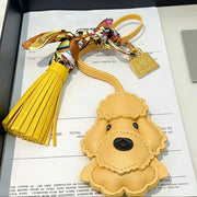 Balenciaga Yellow Leather Poodle-shaped Charm