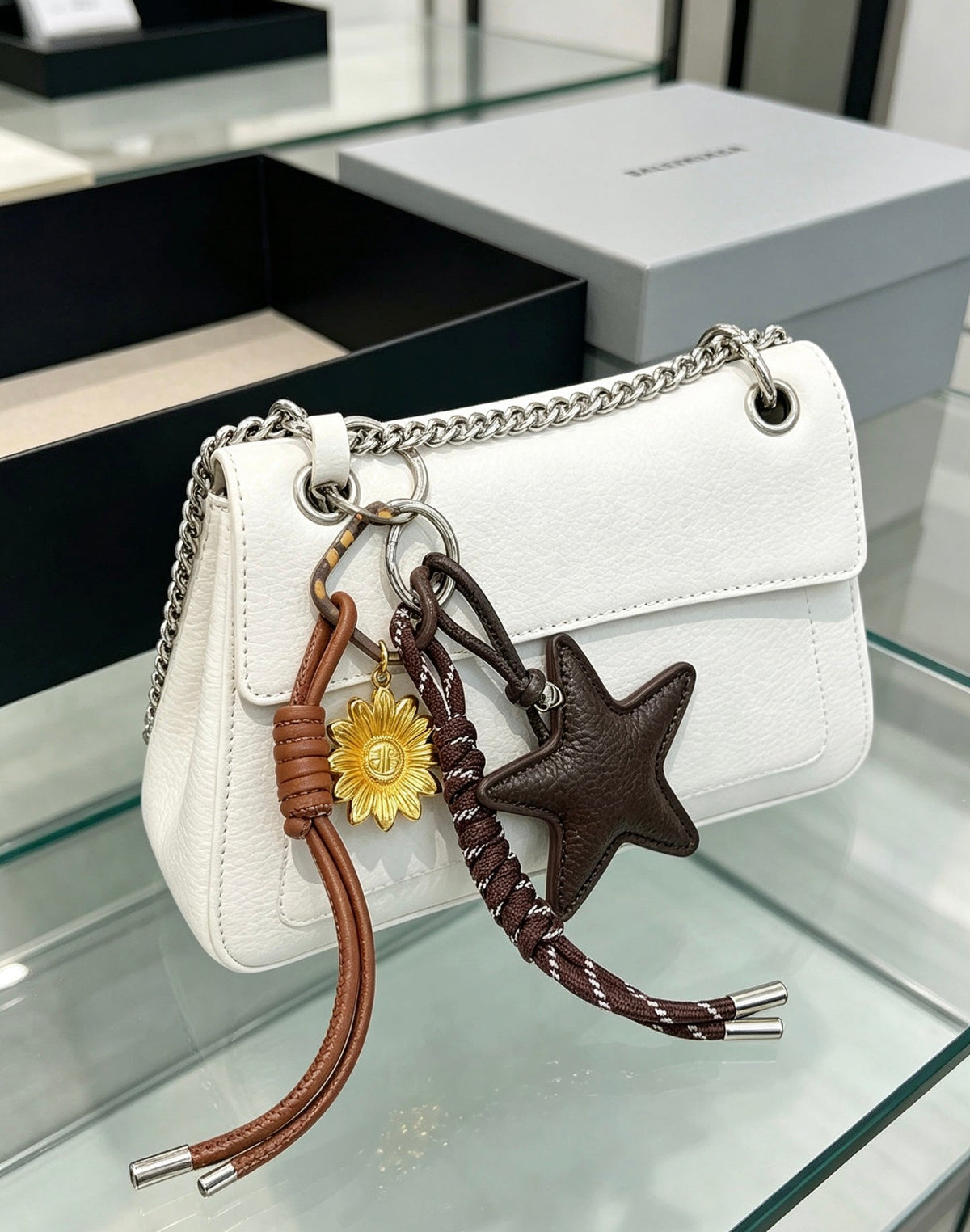 Balenciaga Star Leather Charm